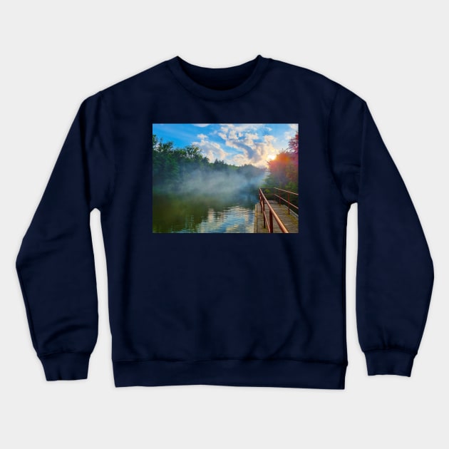 Misty Lake Crewneck Sweatshirt by Kate-P-